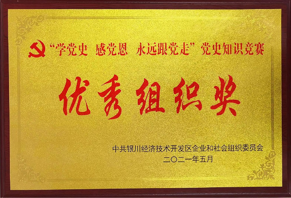 2021年 党史学习教育优秀组织奖